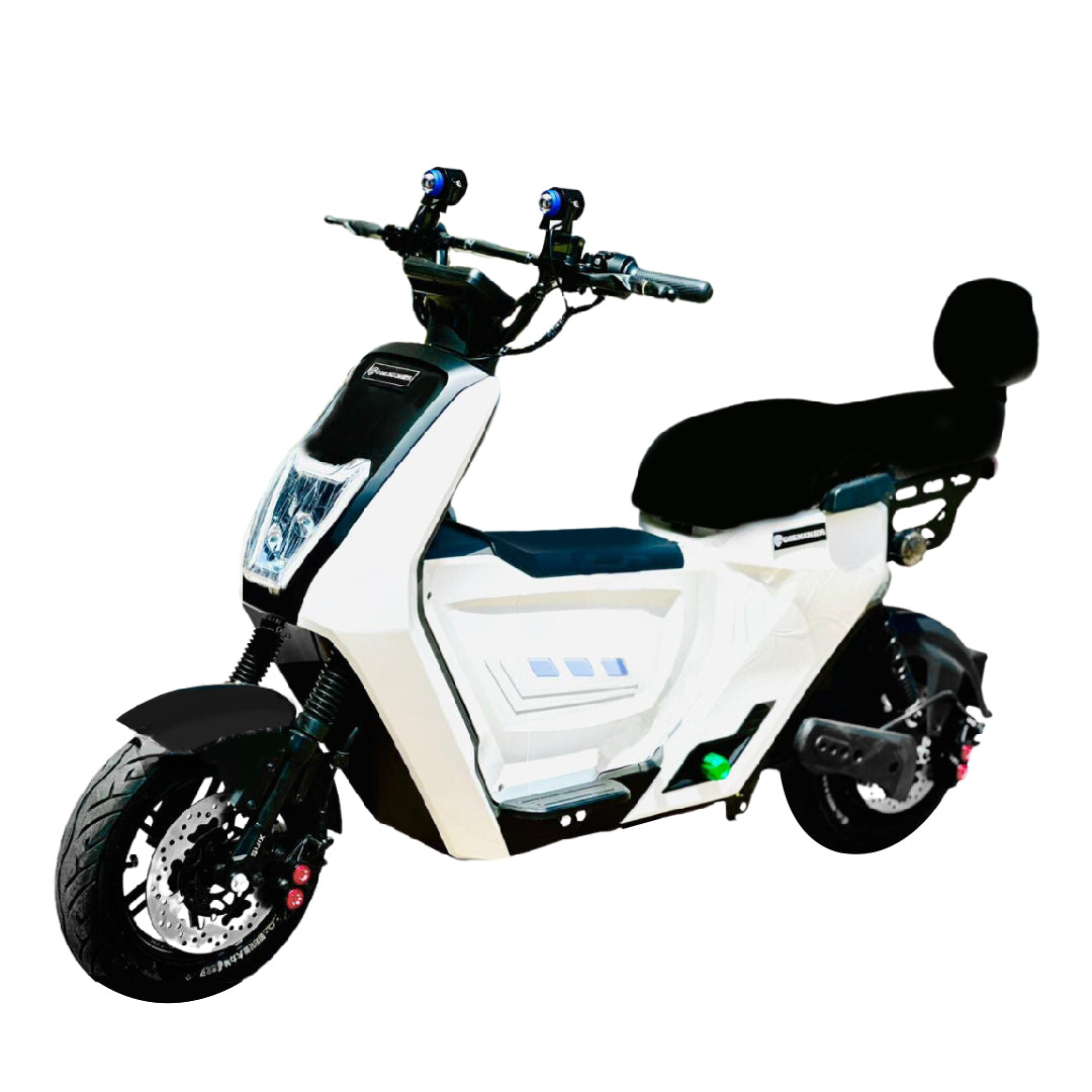 Megawheels adults electric scooter  Moped Bike EV - white