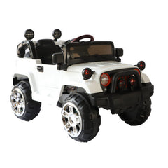 White Electric Ride on Jeep wagon car 12V