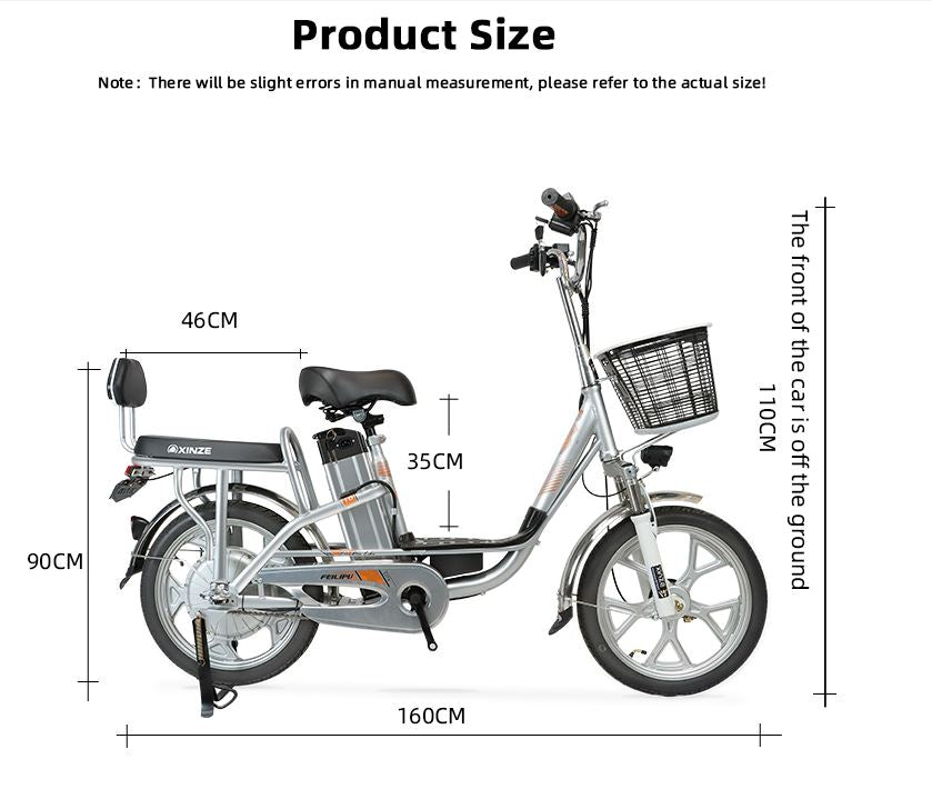 Megawheels G9 Electric Moped Bike With Pedal Assist details