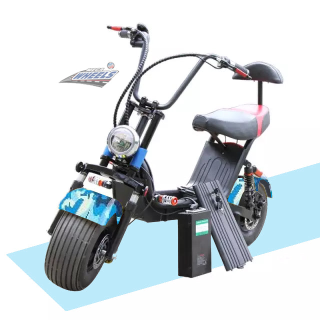Medium Coco Harley Electric scooter with Fat tyre  front\