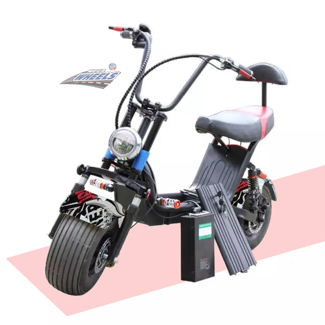 Medium Coco Harley Electric scooter with Fat tyre  front