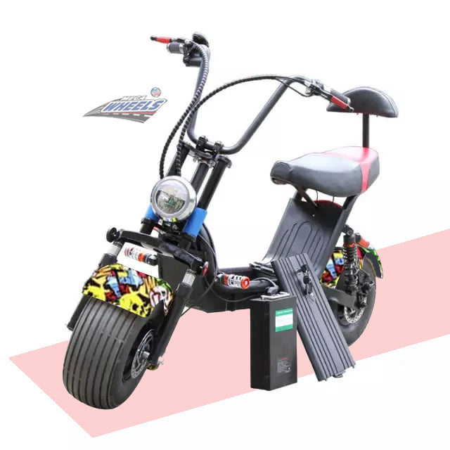 Medium Coco Harley Electric scooter with Fat tyre 