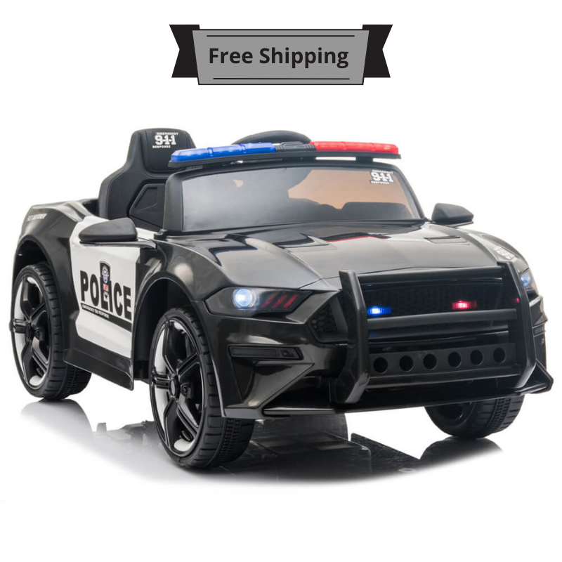 Electric Battery Operated Ride on 12v Police Squad Cop Kids Car