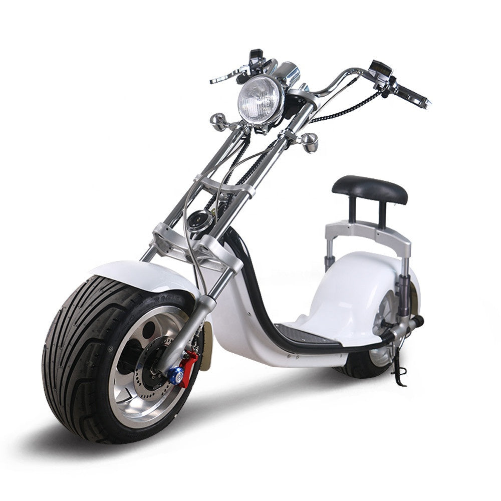 King Henry Fat Tire Scooter white