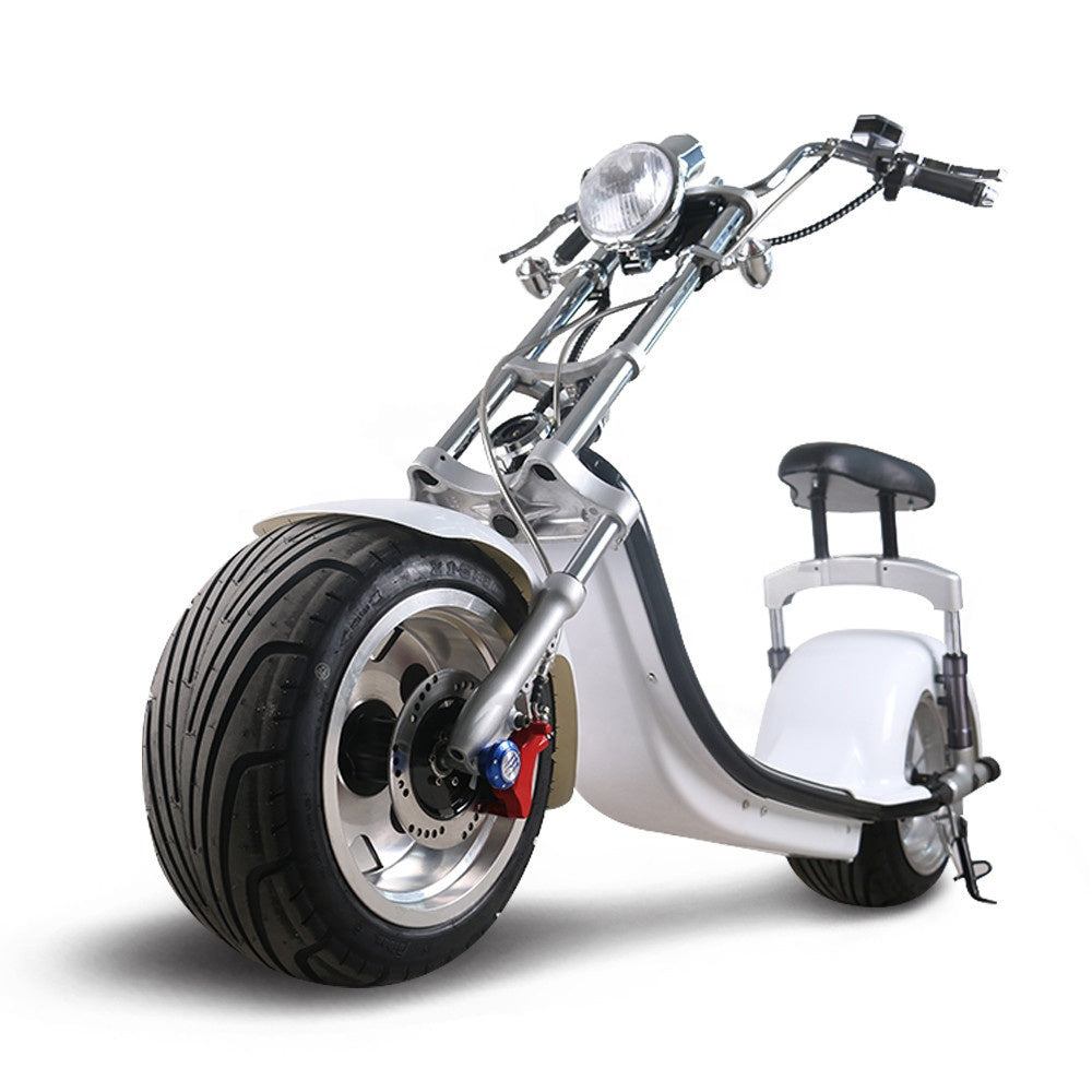 King Henry Fat Tyre scooter 2000 watts 60  white frront