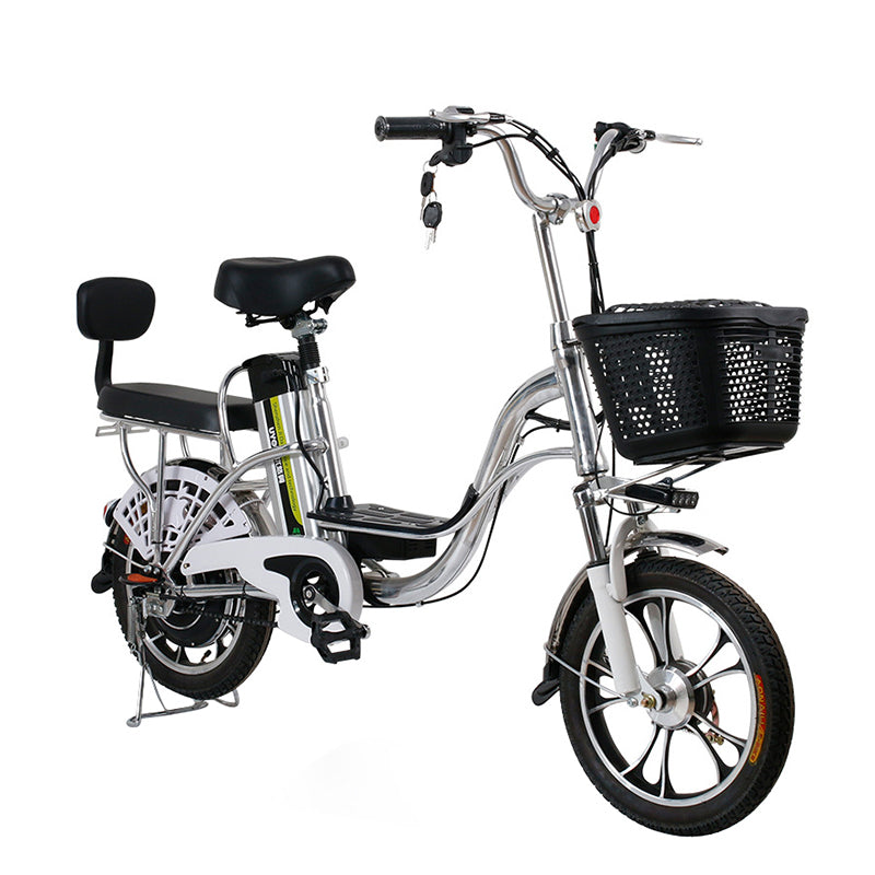 Megawheels G9 Electric Moped Bike With Pedal Assist front view 