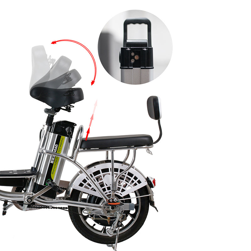 Megawheels G9 Electric Moped Bike With Pedal Assist side view