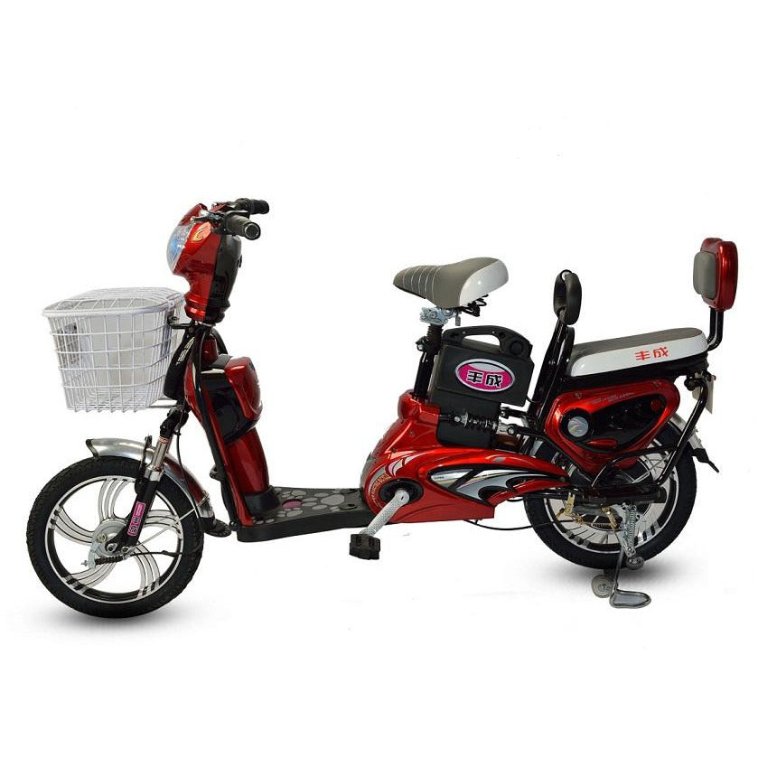 Megawheels Classic 48v Grocery Electric scooter bike with pedal | Adults Electric Scooter