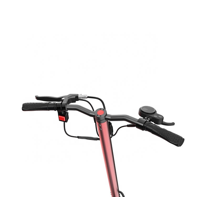 The Speedy Red Foldable 1500w 48v Electric Scooter Handle