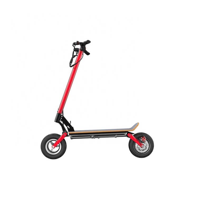 The Speedy Red Foldable 1500w 48v Electric Scooter right view