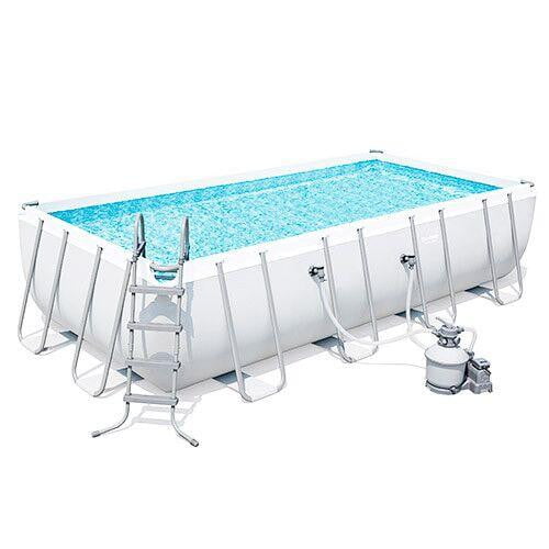 Bestway Power Steel Rectangular Frame Pool Set AGP – Rafplay