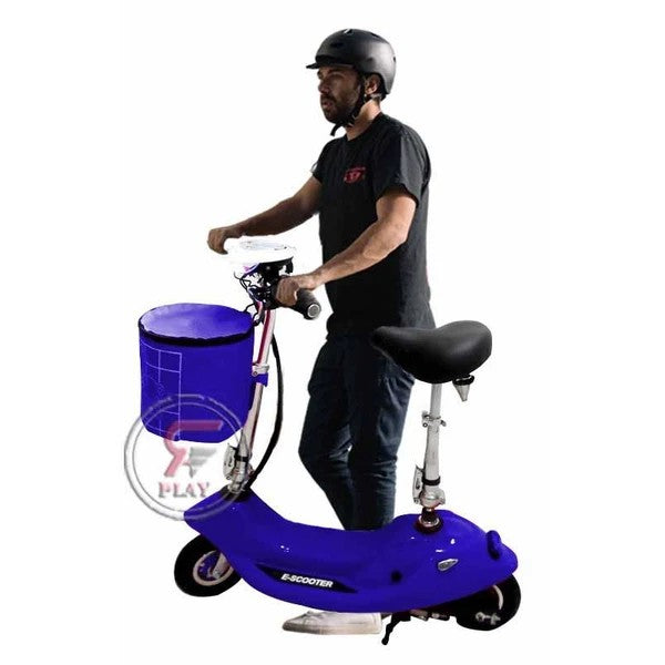 Foldable Electric Scooter with Rubber Tyres Men riding