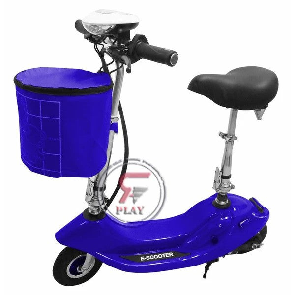 Foldable Electric Scooter with Rubber Tyres Blue