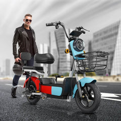 Electric moped 2 seater scooter 48v battery