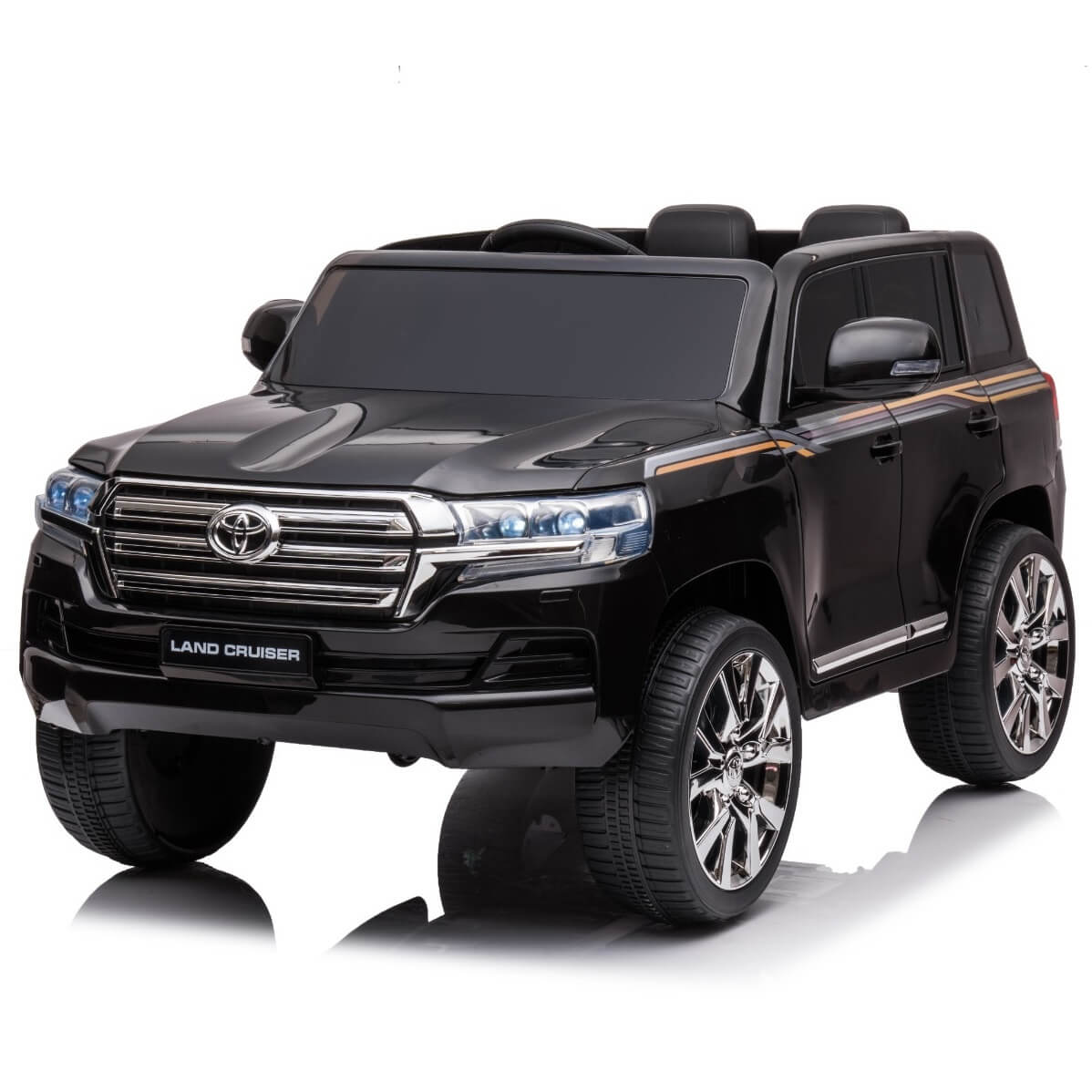electric Toyota land cruise  ride on with rc for kids - Metallic grey|  kids electric cars