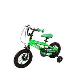 Green MEGAWHEEL Rockstar Bicycle for Kids with Training wheels 12"