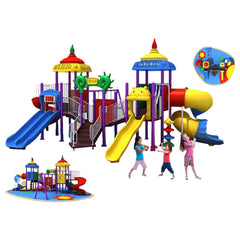 Kids Playground Set With Outdoor Slides