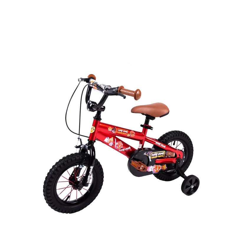Red MEGAWHEEL Rockstar Bicycle for Kids with Training wheels 12"
