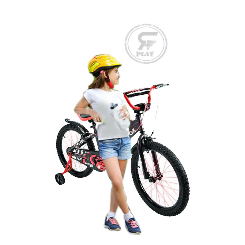 custom kids bike with training wheels