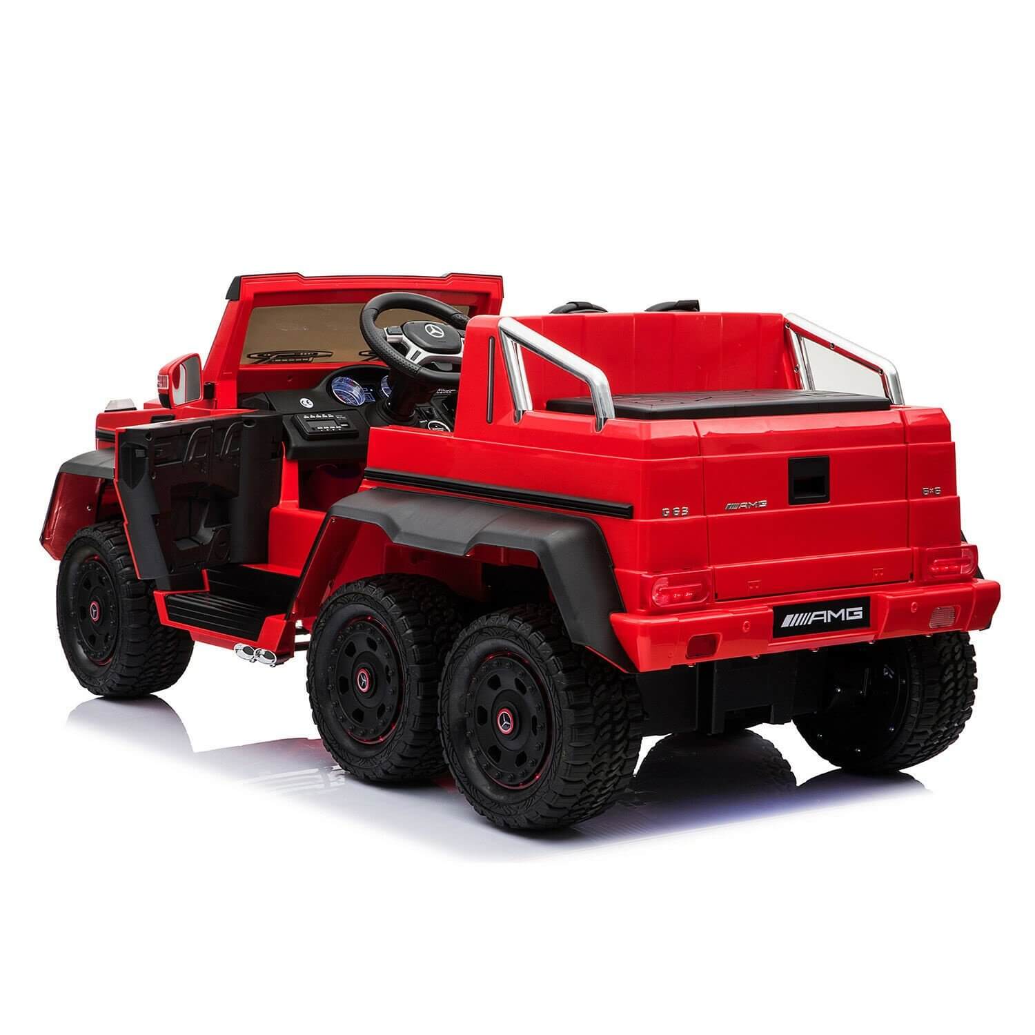 Red Mercedes Benz G63 Ride On Toy Car 12V For Kids 6x6
