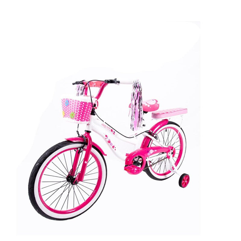 MEGAWHEELS Pretty Blossoms 20 inch and 14 inch Girls  BICYCLE WITH BASKET And back cushion ASSORTED - MGA STAR MARKETING 