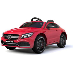 Red Licensed Electric Ride on Mercedes AMG C63 Sports car for Kids