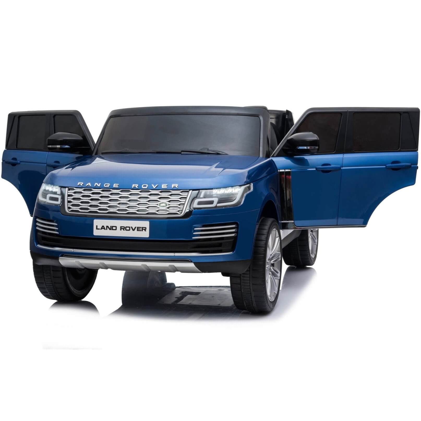 Blue Licensed Toys car Premium Metallic Range Rover Vogue 2 seats for kids 24V
