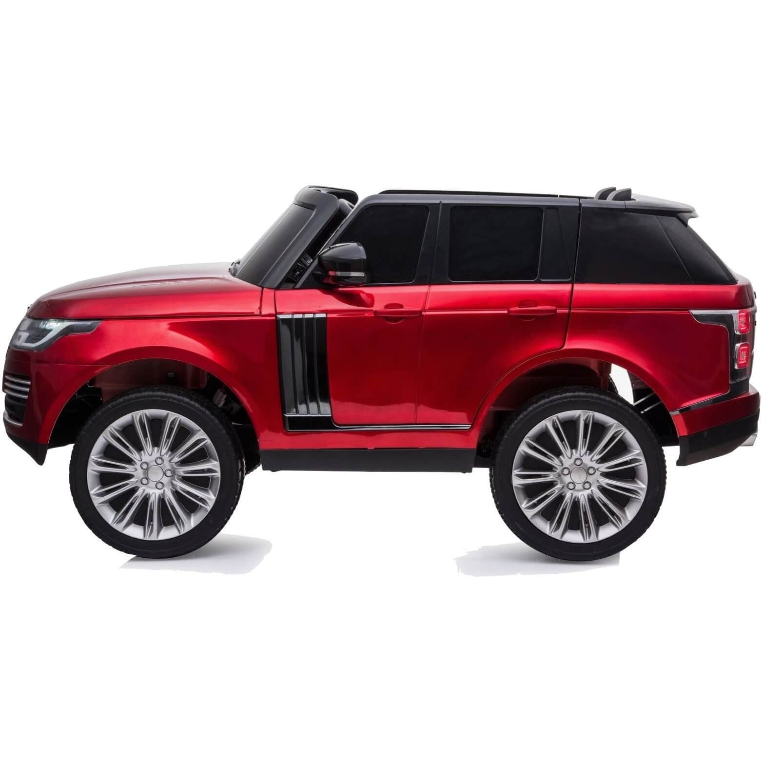 Red Licensed Toys car Premium Metallic Range Rover Vogue 2 seats for kids 24V Side