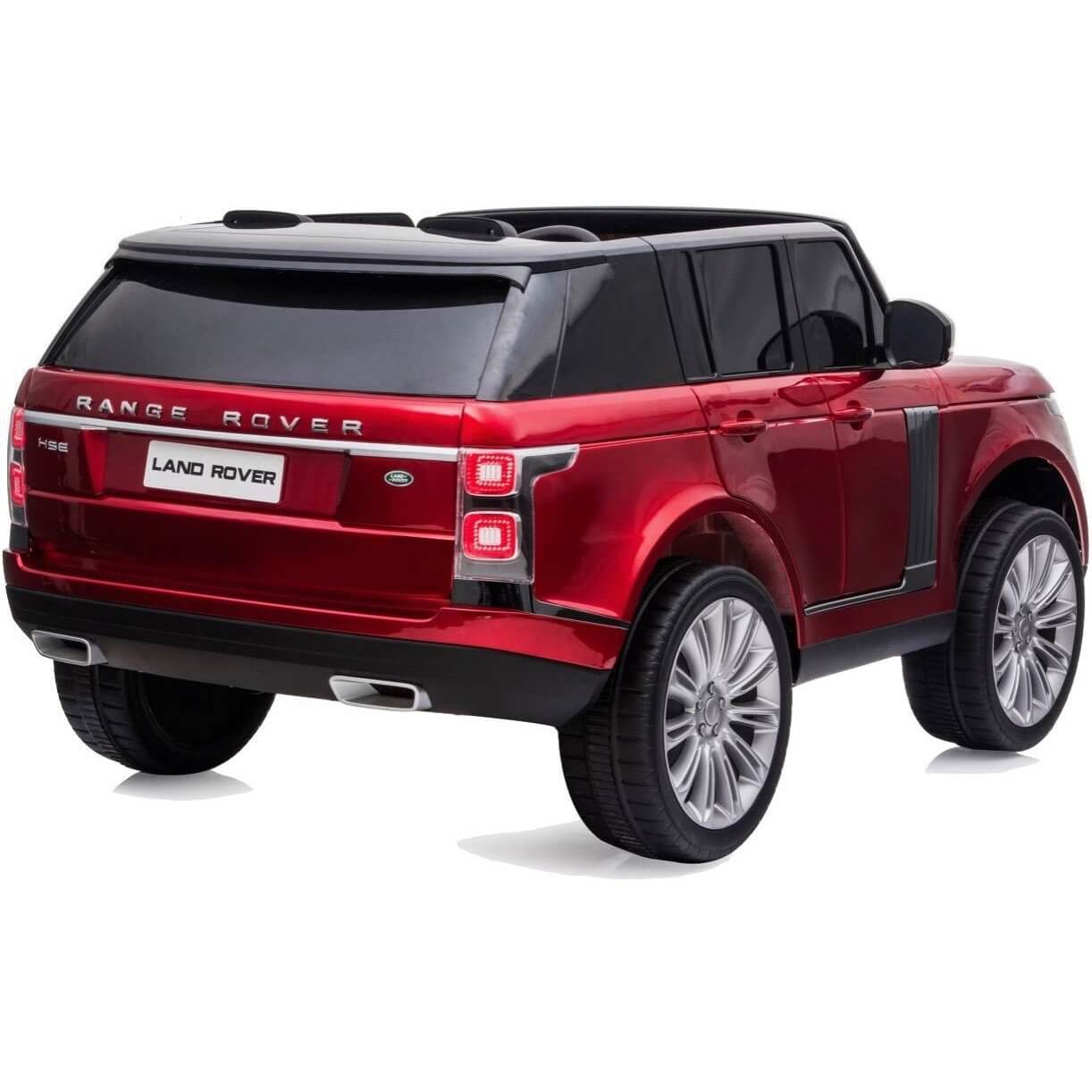 Red Licensed Toys car Premium Metallic Range Rover Vogue 2 seats for kids 24V Back Side