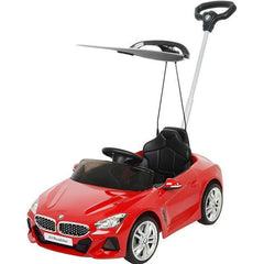 Red Push Car BMW Z4 For Kids with Canopy Side