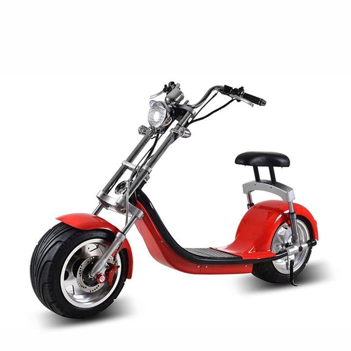 RAF Henry Edward Fat Tyre Coco Harley Electric Scooter Red