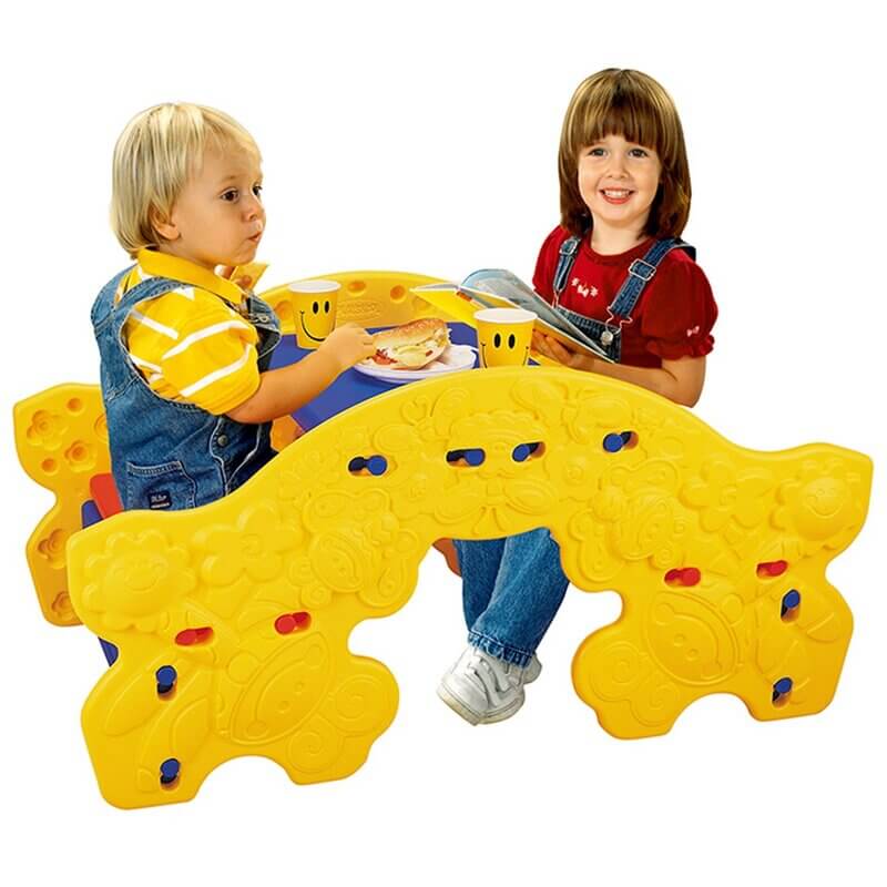 Megastar 2 Seat Plastic Spinning Kids Teeter Totter and Table Set