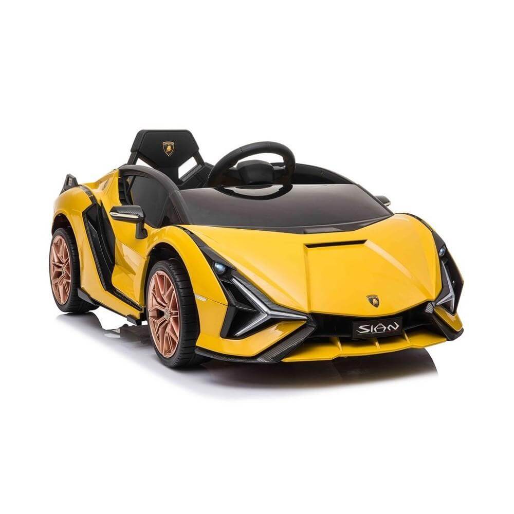 Yellow Licensed Ride on Lamborghini Prime Sian Car Battery Operated 12V