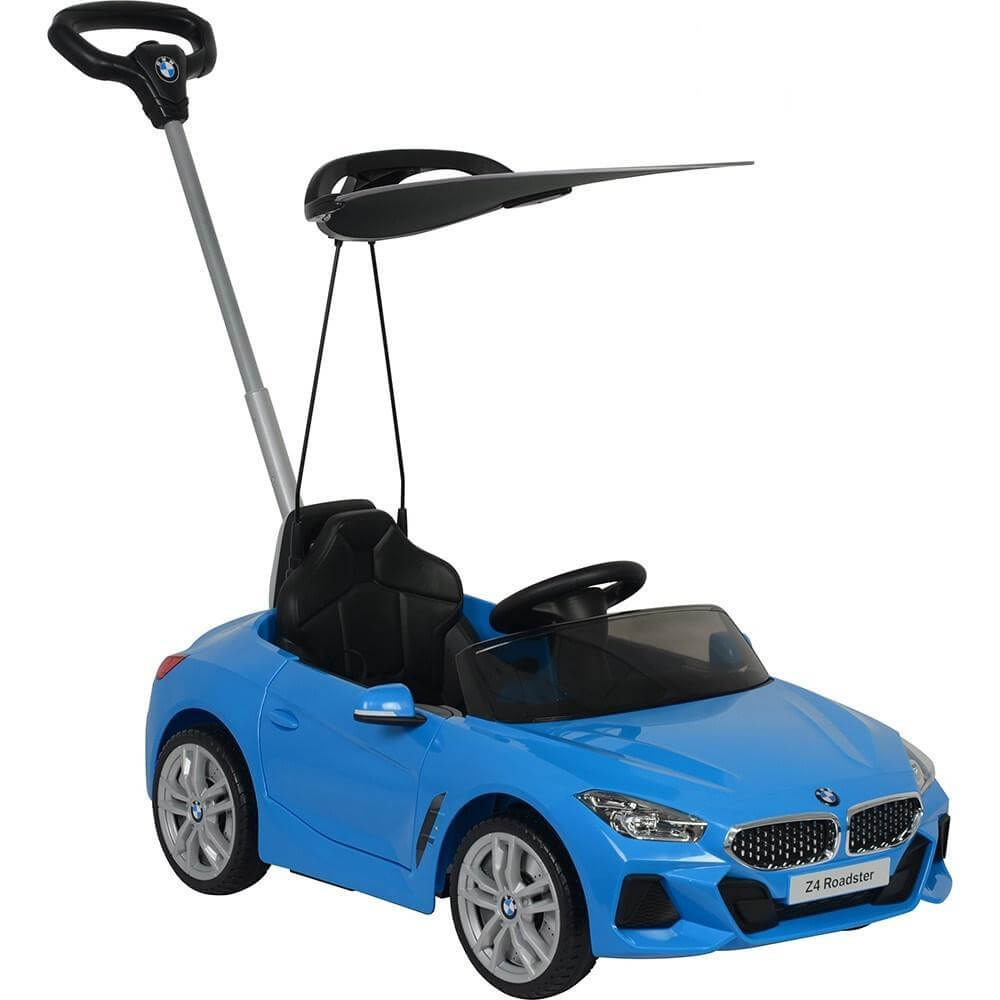 Blue Push Car BMW Z4 For Kids with Canopy