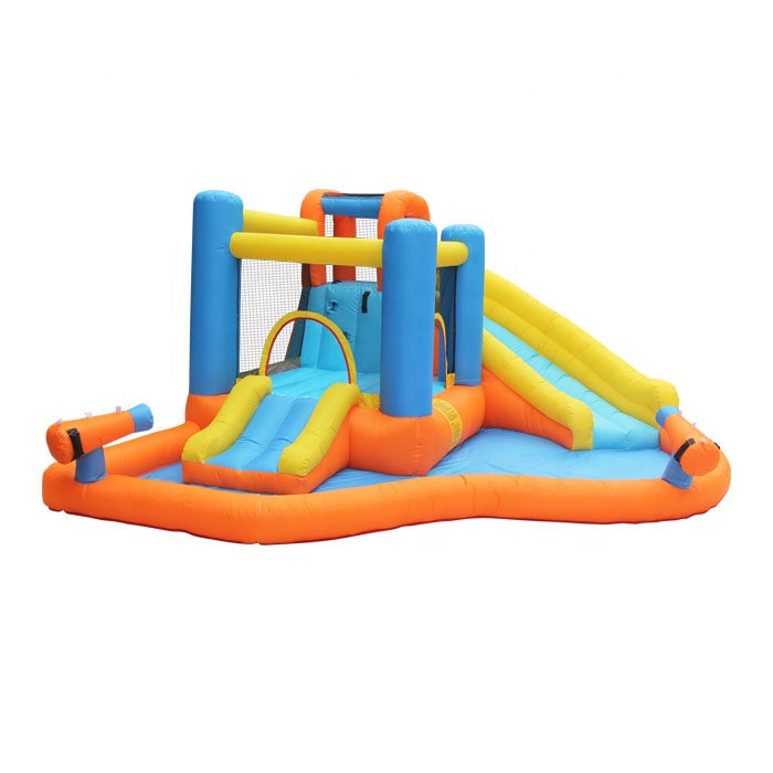 Inflatable bouncy Jumping Water Slide N Shooter Arena 
