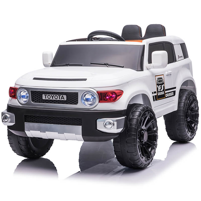 White Ride-On Raf Toyota Wild Pick Up Style SUV 2 seater 12V Front