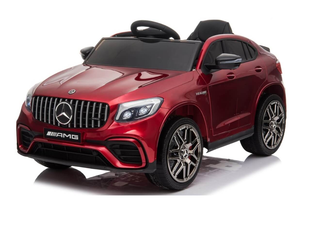 Red Electric Ride on Licensed Mercedes AMG GLS63 Toy Car For Kids 12V Feont