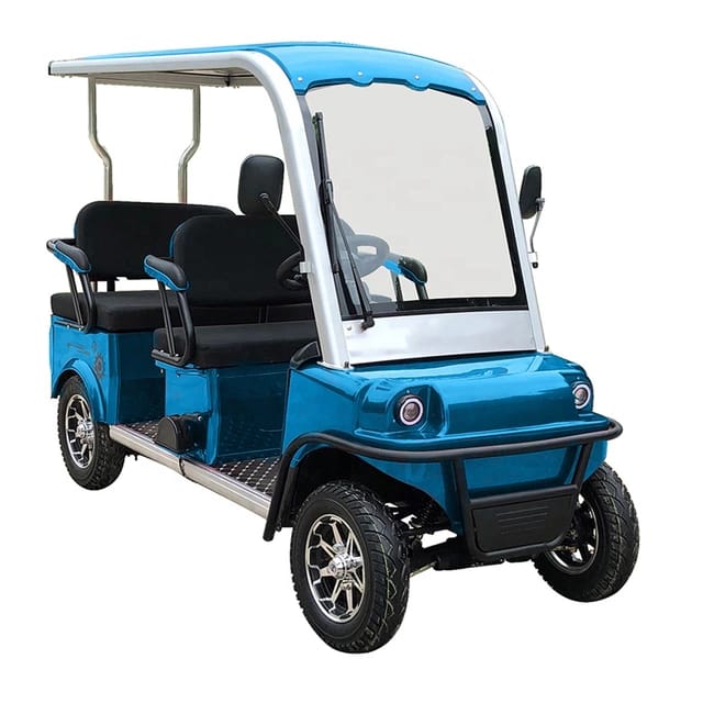 Megawheels 6 Seater Electric Golf Cart Blue
