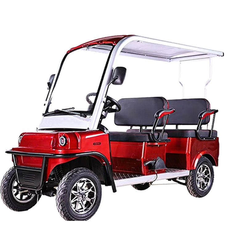 Megawheels 6 Seater Electric Golf Cart red