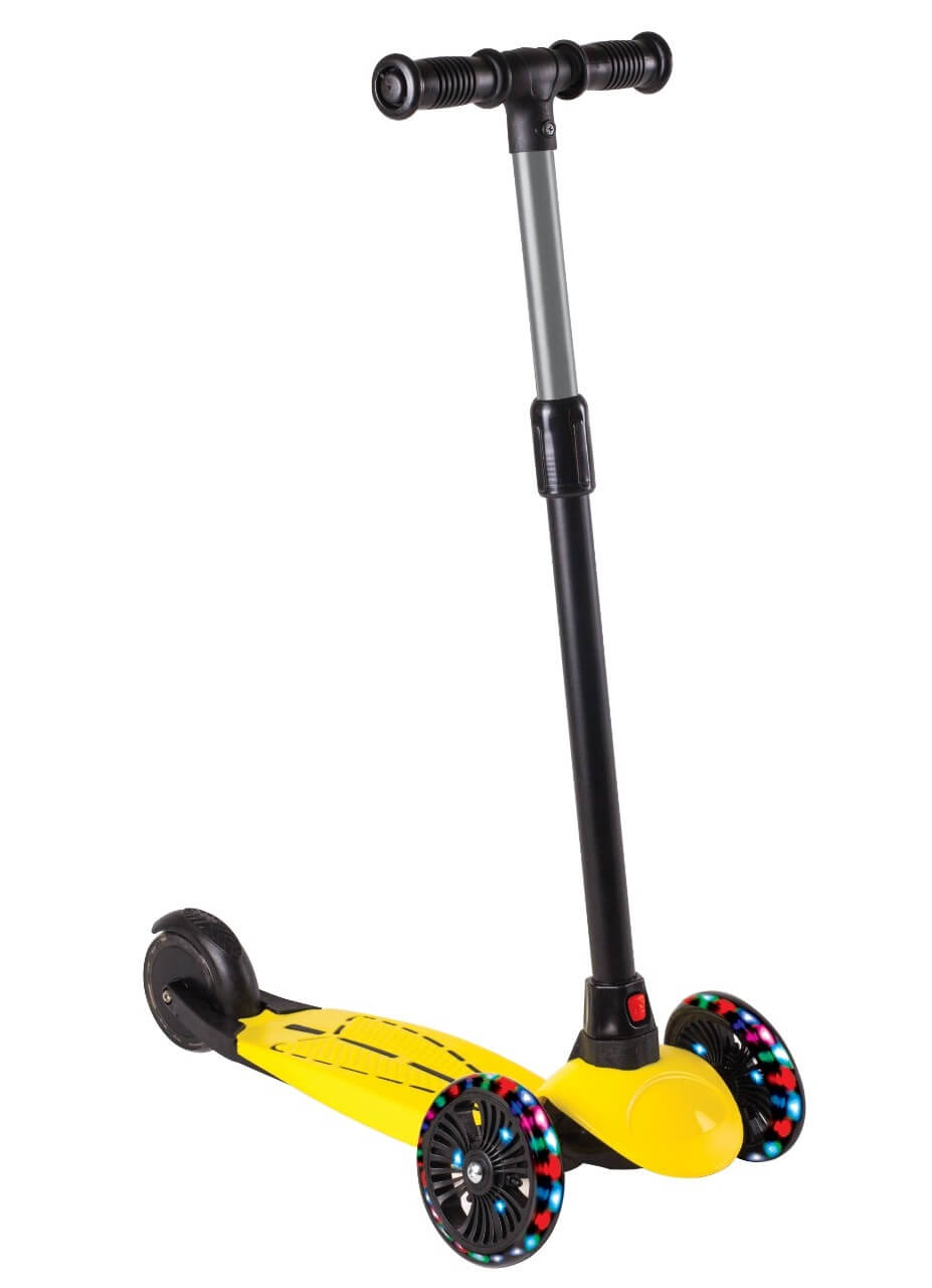  Coolwheels Dragon 3 Wheels Kick Scooter With LED yellow