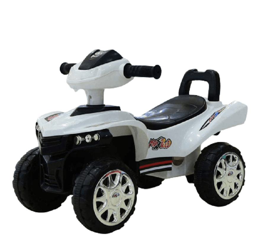 White Electric Ride on Swamp Devil Dune ATV Buggy For Kids 6V