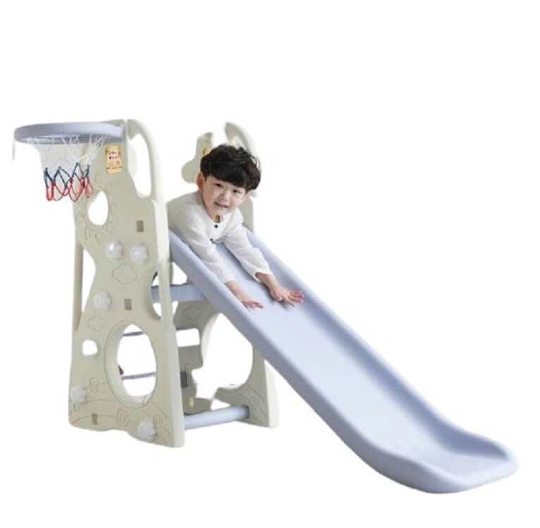  Fluffy Slide With Basketball Hoops