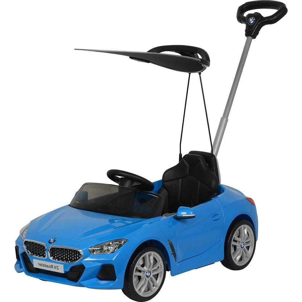 Blue Push Car BMW Z4 For Kids with Canopy