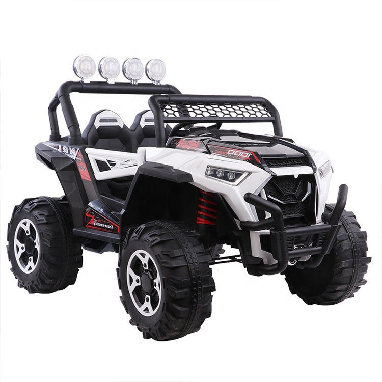 White Kids Electric Ride On SUV Jeep Car 12V