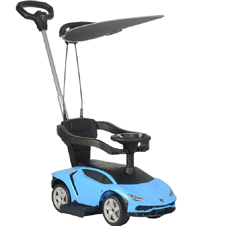 Blue push car for toddlers