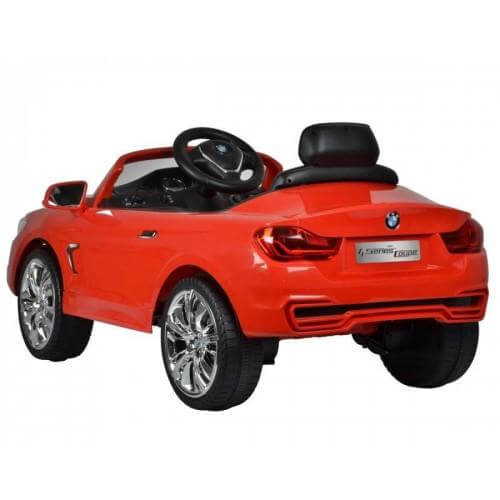 Red Licensed Ride on BMW Sports Car Battery Operated 12V Back