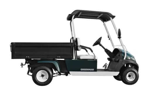 Electric Premium golf car 2 seater with long cargo box | Green