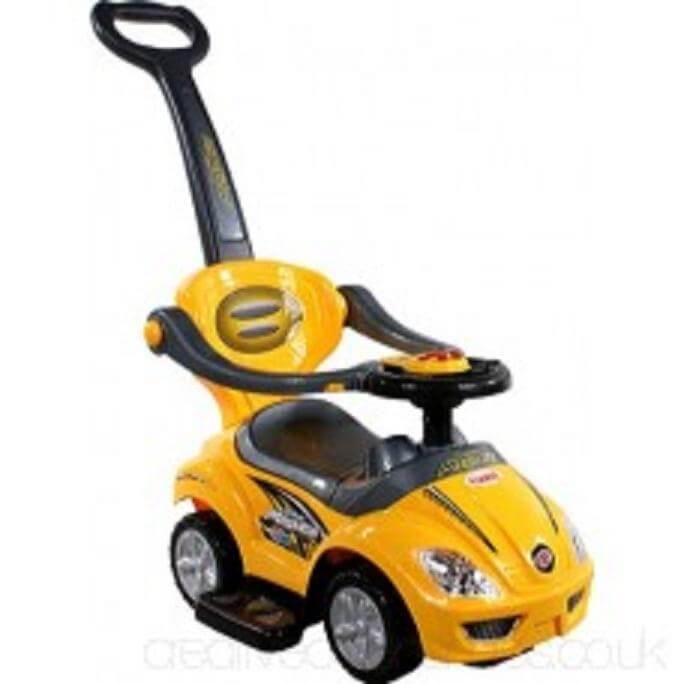 yellow push car for toddlers