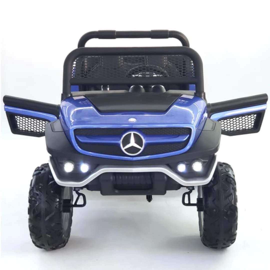 Blue Licensed Electric Ride on Mercedes Raider Wagon Jeep for Kids 12V