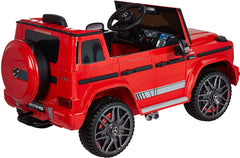 Red Ride On Car Licensed AMG G63 with R/C Kids electric JEEP 12V
